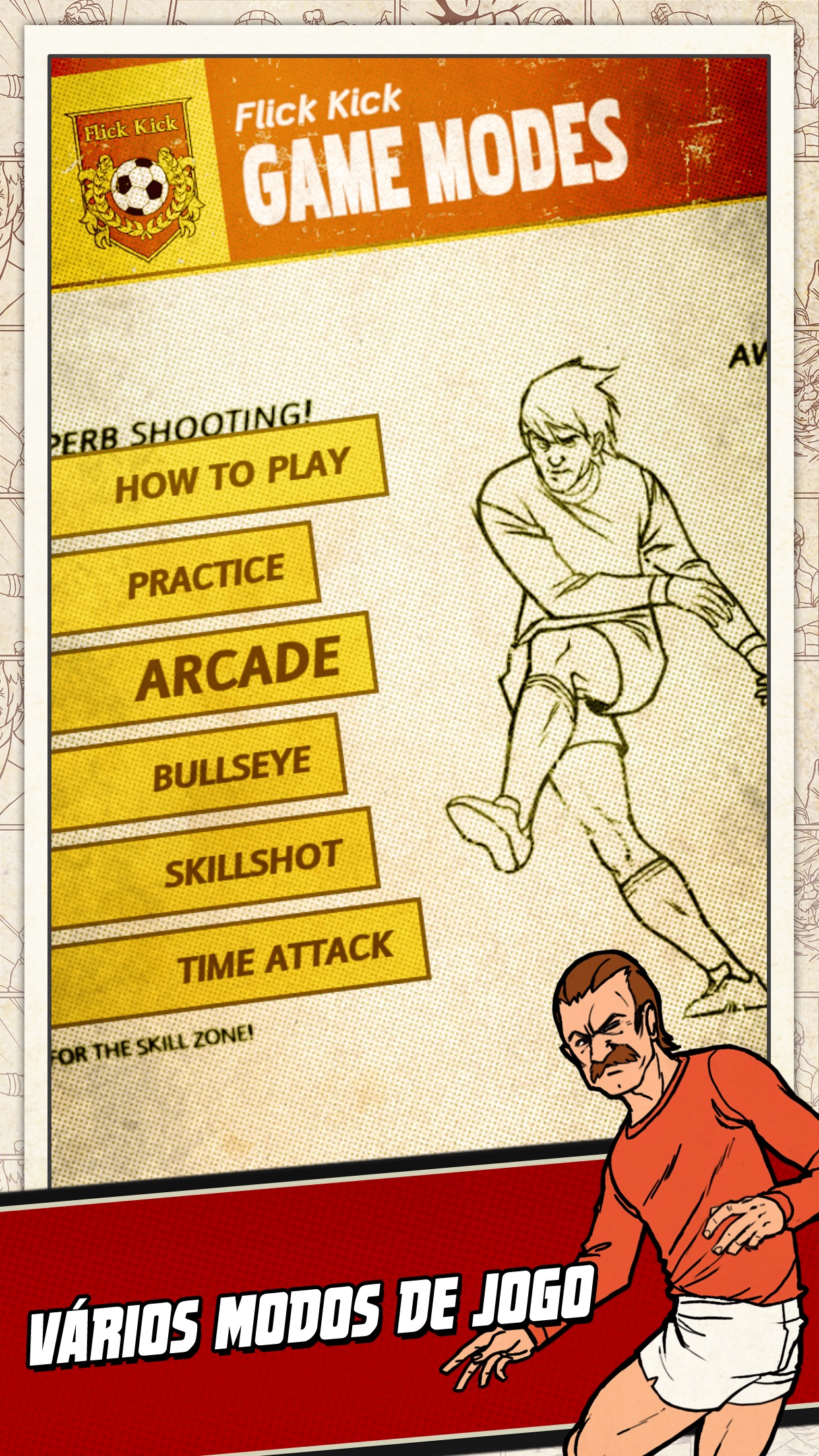 Screenshot do app Flick Kick Football