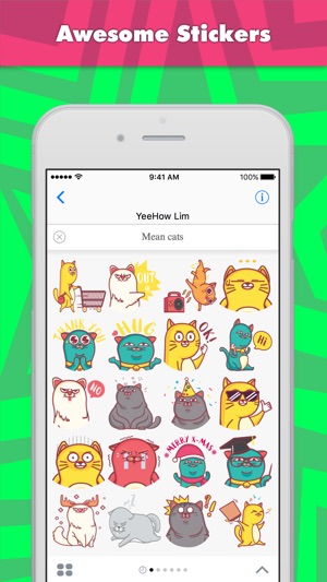 Mean cats贴纸，设计：Ehow Lim(圖2)-速報App