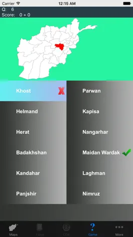 Game screenshot Afghanistan Province Maps and Capitals apk