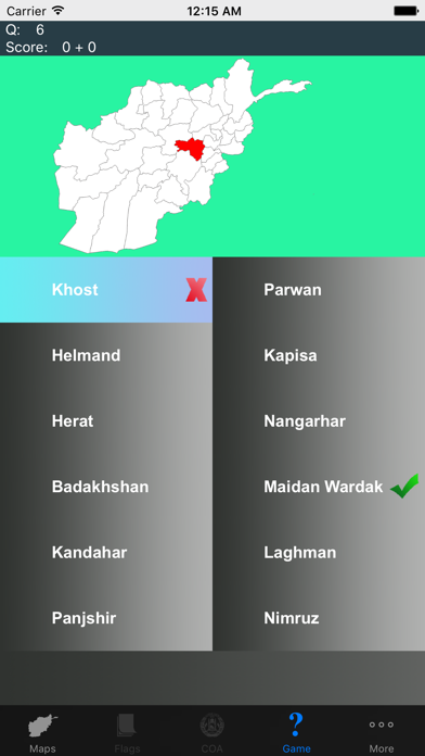 Screenshot #2 pour Afghanistan Province Maps and Capitals