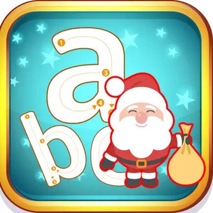 Santa Claus abc Small Alphabets Tracing Learning Cheats