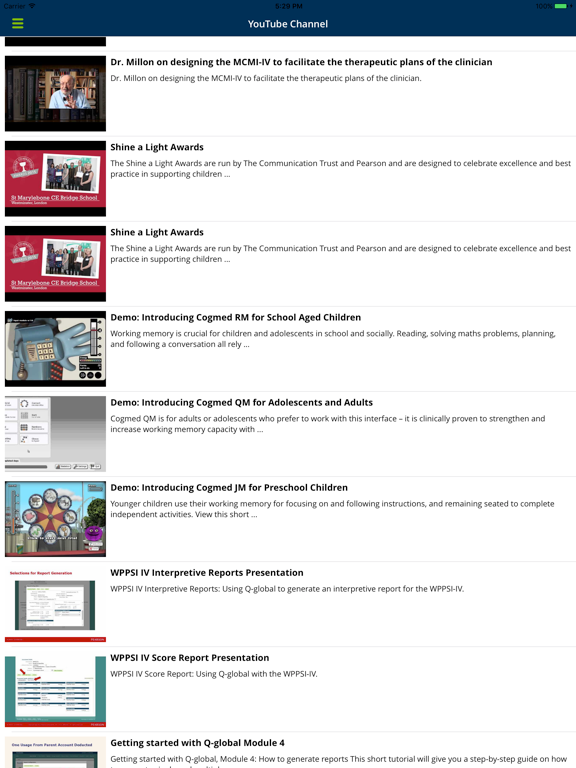 Pearson Clinical UK Assessment Assistant iPad screenshot 5 - Utilities app