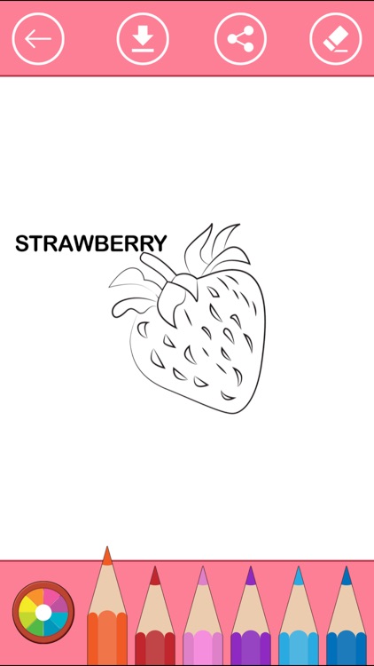 Fruit Coloring Book: Learn to color & draw fruits screenshot-3
