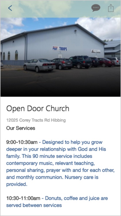 Open Door Church, Hibbing