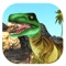 In this game Wild Dinosaurs are attacking the human village which is in the desert
