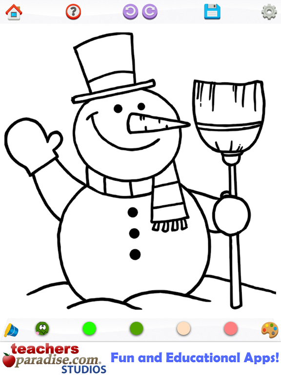 Christmas Coloring - Coloring Book for Kids iPad screenshot 3 - Games app