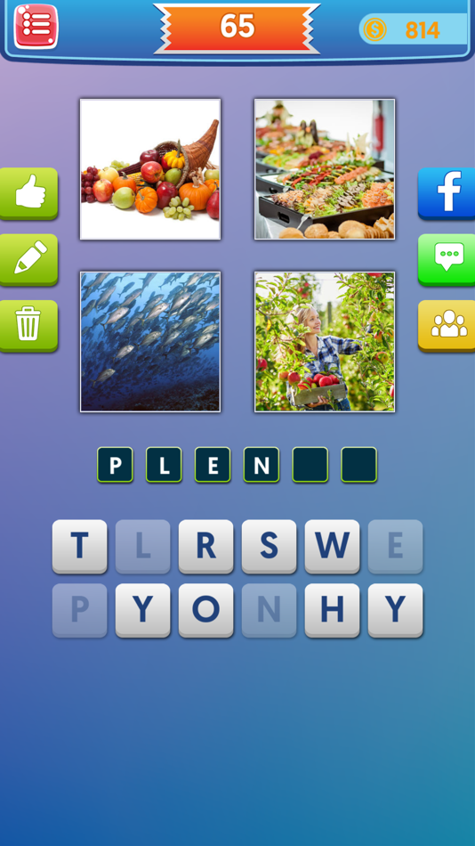 Pics to Word Puzzle-4 Pics Guess What's the 1 Word - 1.0 - (iOS)