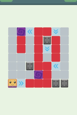 Smiley Square Block Swiping - brain train game screenshot 3