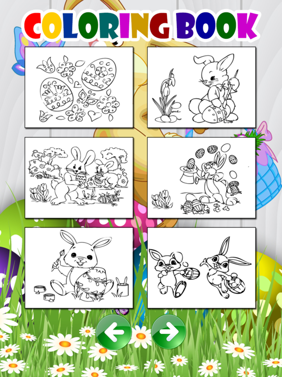 Screenshot #6 pour Oeufs de Pâques lapin jeu de dessin pour les enfan