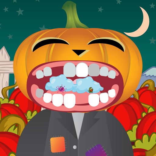 Pumpkin Face Man Dentist icon