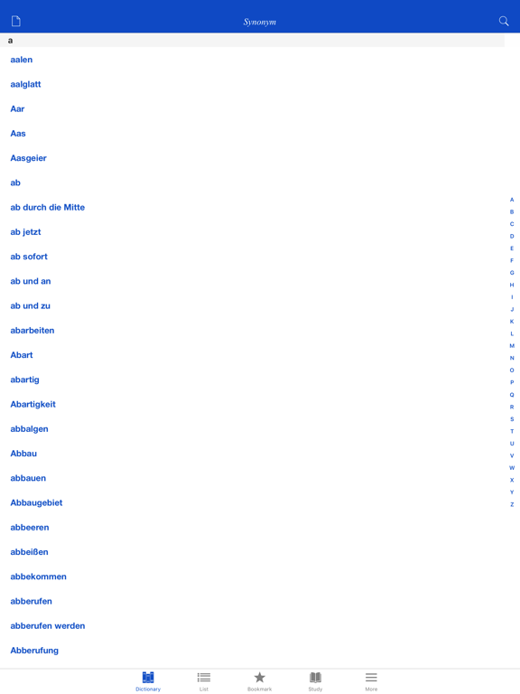 Screenshot #4 pour German Synonym Dictionary