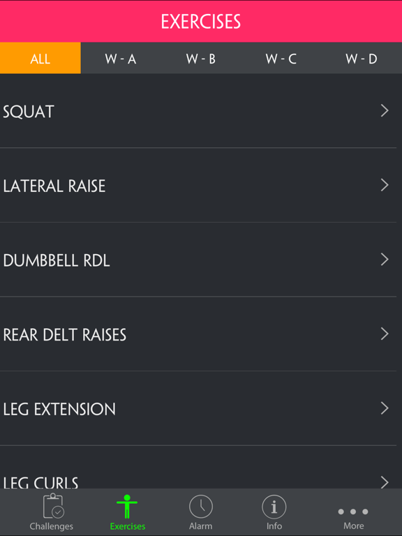 4 Day Superset Split Workout iPad screenshot 4 - Health & Fitness app
