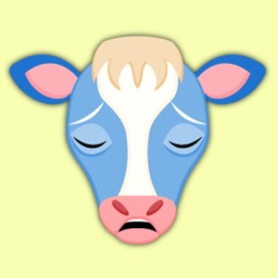 Sweet Blue Cow Emoji Stickers