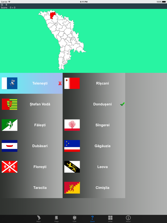Screenshot #5 pour Moldova District Maps, Flags and Capitals