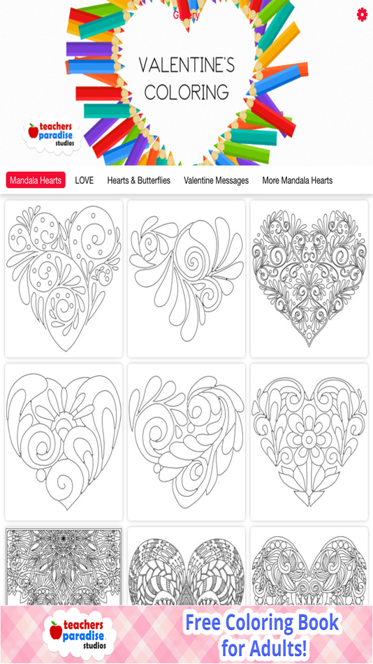 Adult Coloring Books: Valentines Day - 1.0 - (iOS)