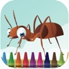 子供のゲームのためのAntとスリザーリンクバグ塗り絵 - iPadアプリ