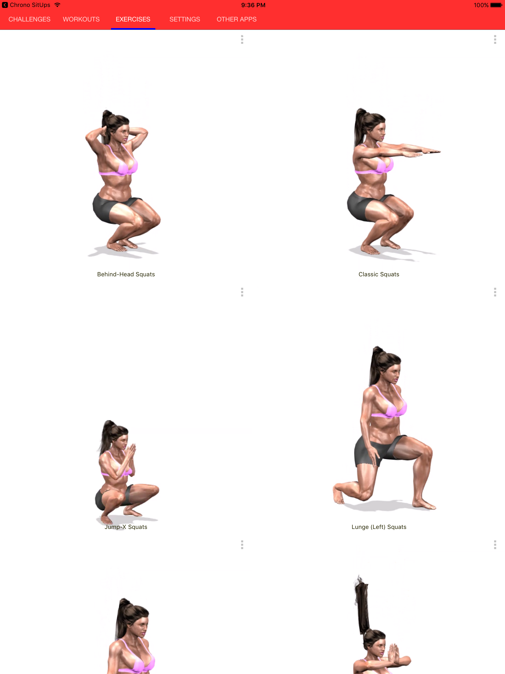 Chrono Squats: 3D Trainer