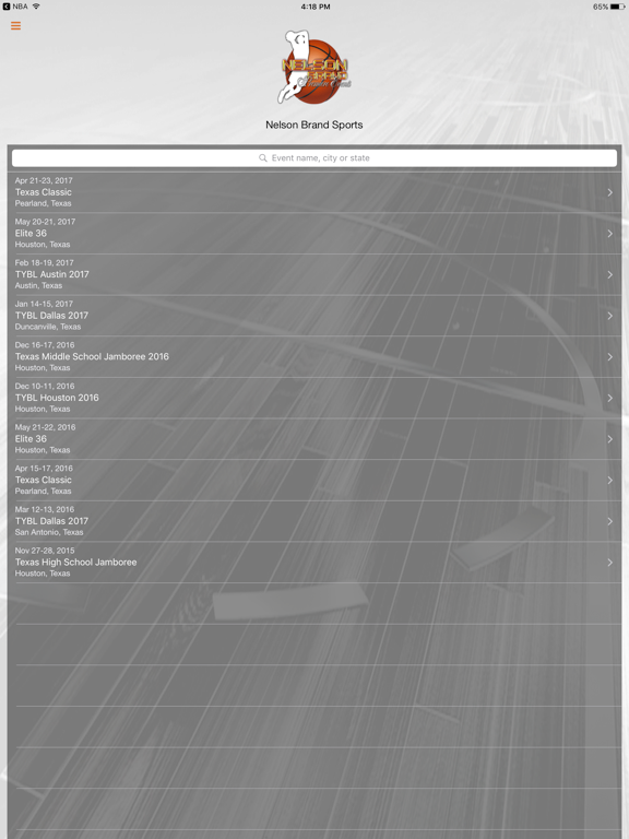 Nelson Brand Sports iPad screenshot 1 - Sports app