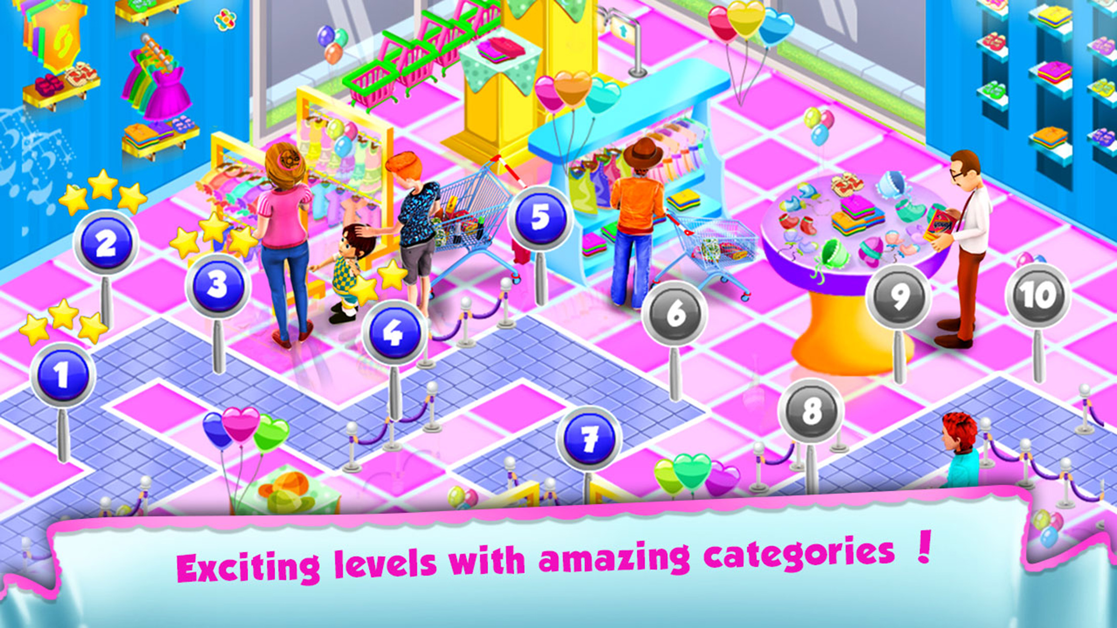 Baby Supermarket Manager - Time Management Game