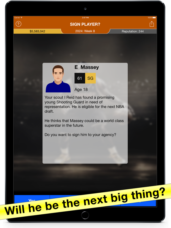 Basketball Agent: Manager Sim iPad screenshot 5 - Games app