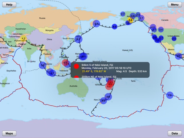 Focus on Earthquakes(圖4)-速報App