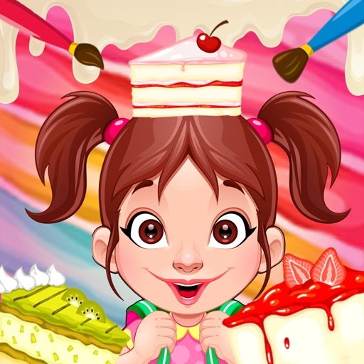 Sweet Cake Coloring - Make a cake game icon