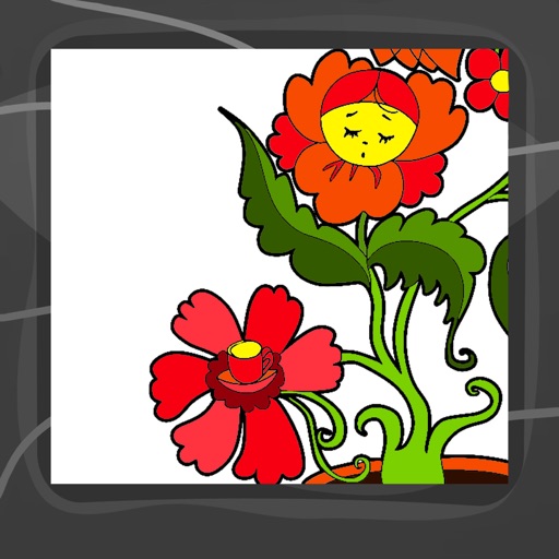 Flower Coloring Book App icon