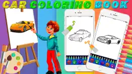 handpaint cars - cars coloring book for toddlers iphone screenshot 1