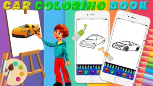 HandPaint Cars - Cars coloring book for toddlers screenshot #1 for iPhone