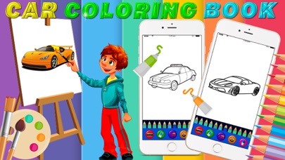 Screenshot #1 pour HandPaint Cars - Cars coloring book for toddlers