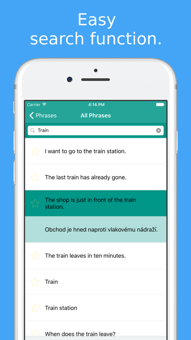 Simply Learn to Speak Czech - Travel Phrasebook iPhone screenshot