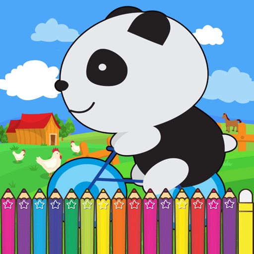 Panda Cute Coloring Games for kids First Edition icon