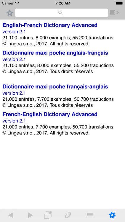Lingea English-French Advanced Dictionary
