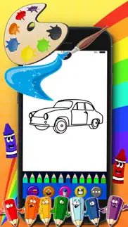 handpaint cars - cars coloring book for toddlers iphone screenshot 4