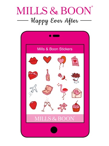 Mills & Boon Happy Ever After iMessage Stickersのおすすめ画像1