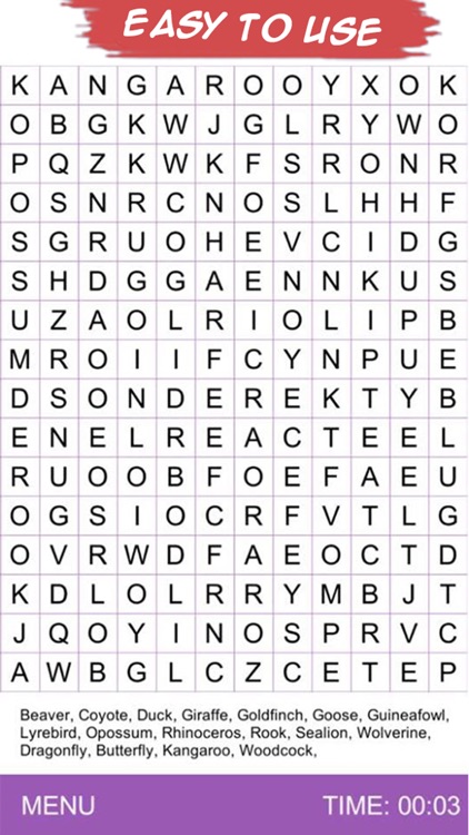 Word Search Puzzle 2017