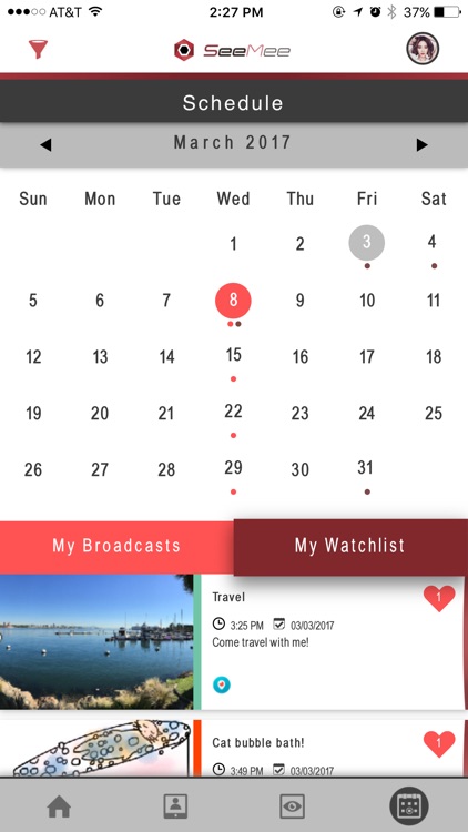 SeeMee - THE Schedule for Live Video Streaming screenshot-4
