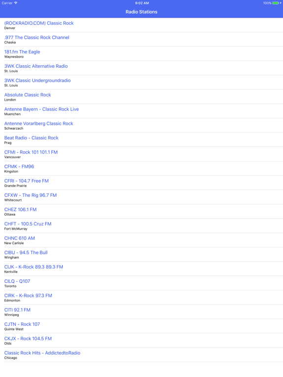 Screenshot #4 pour Radio Channel Classic Rock FM Online Streaming