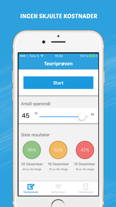 Lappen Klasse B - Teoritentamen Screenshot