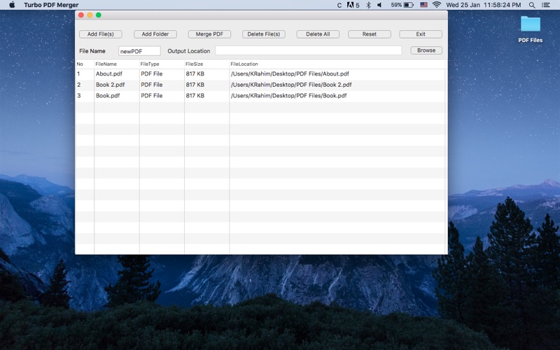 Screenshot #3 pour Turbo PDF Merger