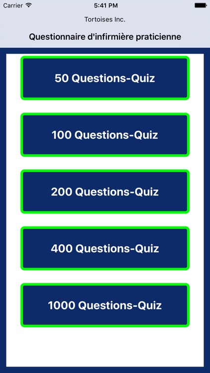 Nurse Practitioner Quiz in French