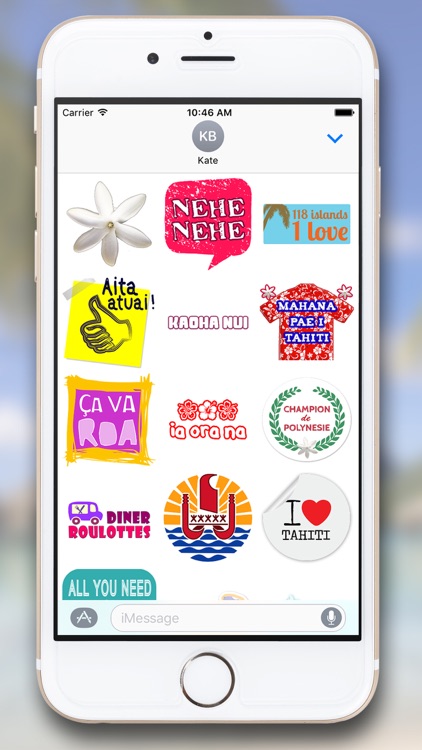 Tahiti Stickers for iMessage