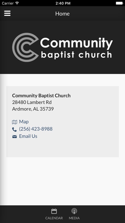 Community Baptist Church - Ardmore, AL