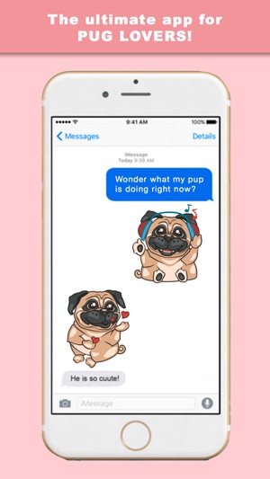 PugLoveMoji - Stickers & Keyboard For Pugs(圖2)-速報App