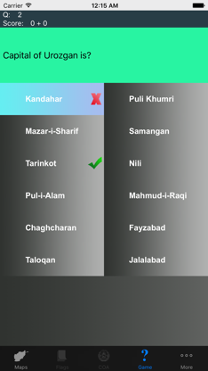 Afghanistan Province Maps and Capitals screenshot 3
