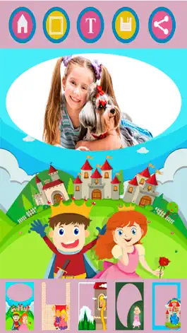 Game screenshot Fairy princess photo frames for kids – Editor apk