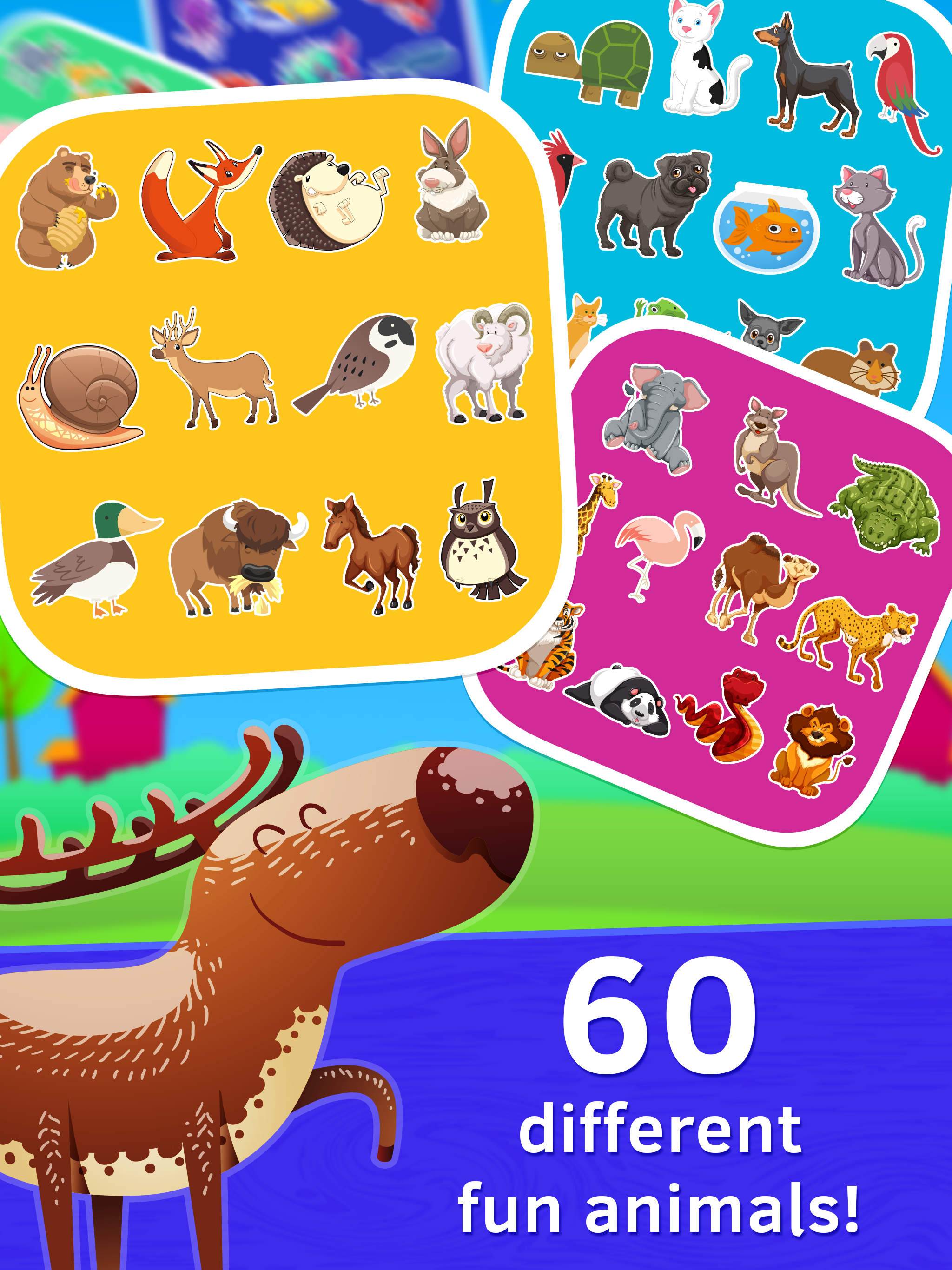 Wild Animals Puzzle for Toddlers screenshot 5