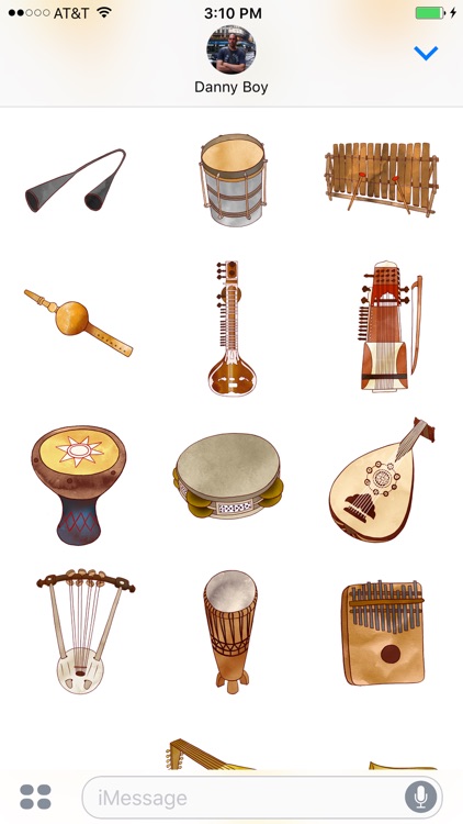Jazzy Musical Instruments - World Music Stickers