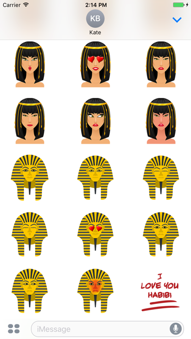Egyptian Emoji Stickers Screenshot 3 - AppWisp.com Egyptian Emoji Stickers Screenshot 3 - AppWisp.com