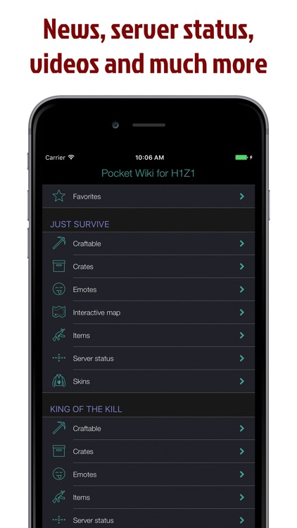 Pocket Wiki for H1Z1 screenshot-4
